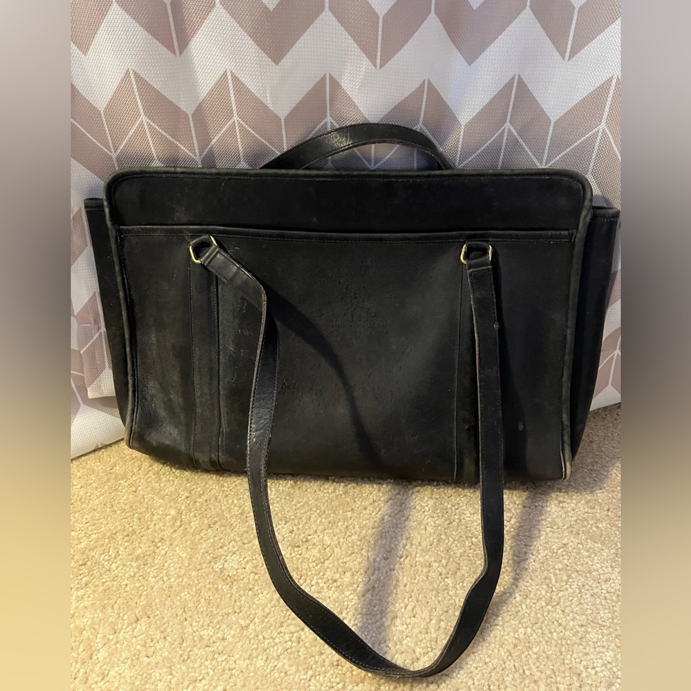 Vintage Coach leather briefcase